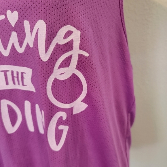 Miss To Mrs. Sweating For The Wedding Workout Dri-Fit Top Size XL - Picture 6 of 10